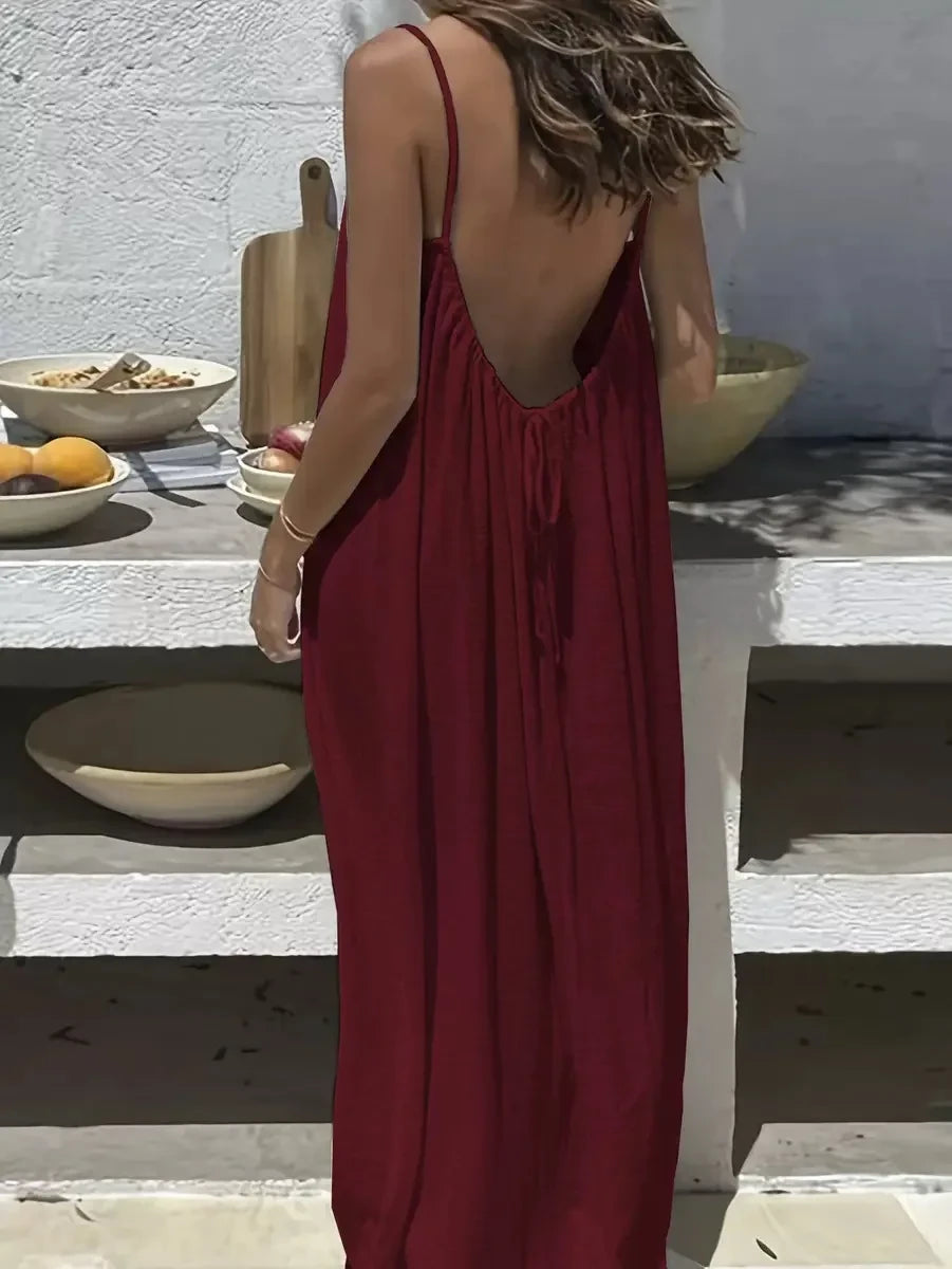 Backless Breathable Slip Dress