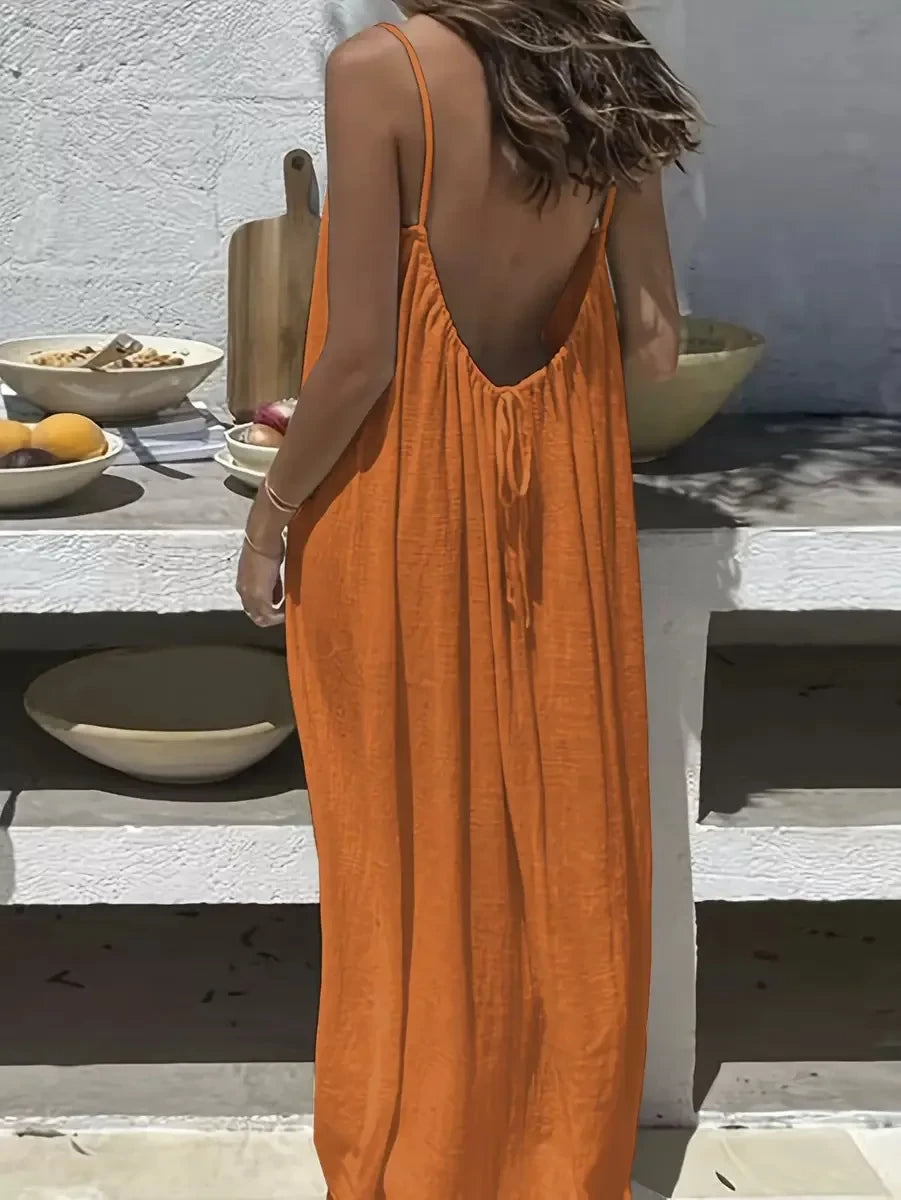 Backless Breathable Slip Dress